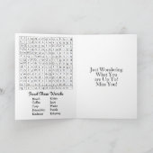 Ik denk alleen maar aan jou | vriendschap kaart (Binnen)