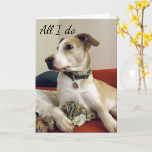 IK DENK ALLEMAAL AAN "JOU". KAART (Gele Bloem)