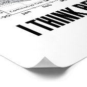 Ik denk beter in de schemerzone (Latitude) Poster (Hoek)