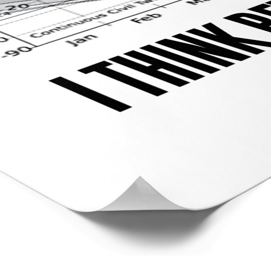 Ik denk beter in de schemerzone (Latitude) Poster (Hoek)