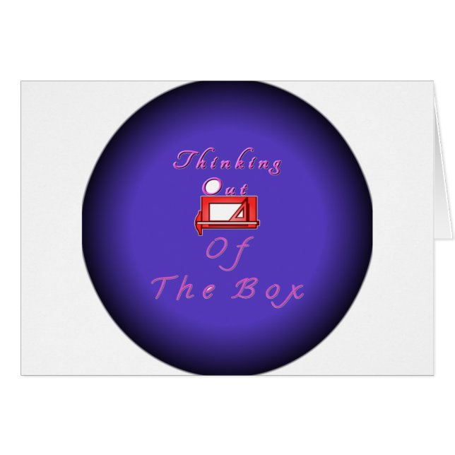 Ik denk buiten de doos. (Voorkant Horizontaal)