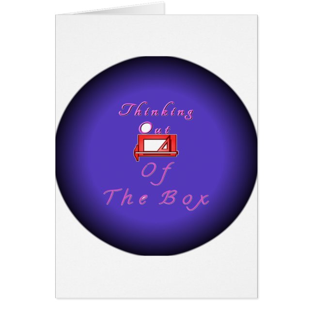 Ik denk buiten de doos. (Voorkant)
