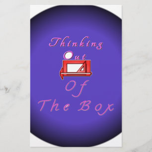 Ik denk buiten de doos. briefpapier