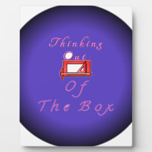 Ik denk buiten de doos. fotoplaat