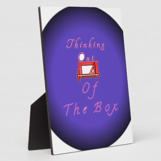 Ik denk buiten de doos. fotoplaat (Zijkant)