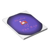 Ik denk buiten de doos. notitieblok (Schuin)