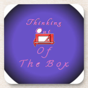 Ik denk buiten de doos. onderzetter