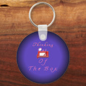 Ik denk buiten de doos. sleutelhanger (Voorkant)