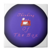 Ik denk buiten de doos. tegeltje (Voorkant)