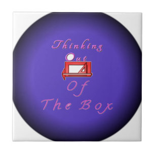 Ik denk buiten de doos. tegeltje