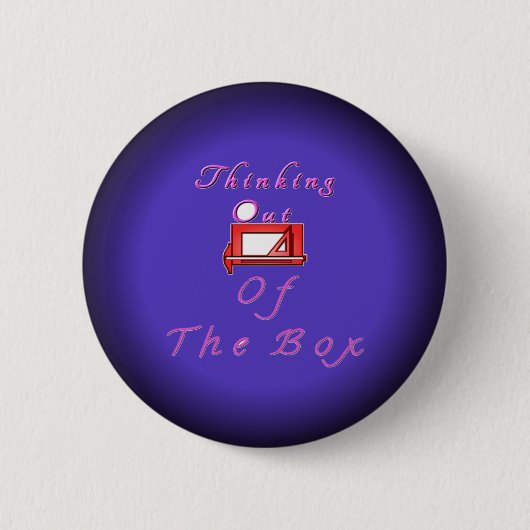 Ik denk buiten de kaders. ronde button 5,7 cm (Voorkant)