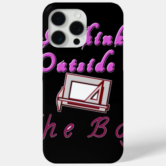 Ik denk buiten de ZA-doos. Case-Mate iPhone Case (Achterkant)