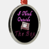 Ik denk buiten de ZA-doos. Metalen Ornament (Rechts)