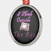 Ik denk buiten de ZA-doos. Metalen Ornament (Links)