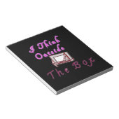 Ik denk buiten de ZA-doos. Notitieblok (Schuin)