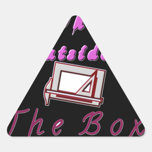 Ik denk buiten de ZA-doos. Sticker (Voorkant)