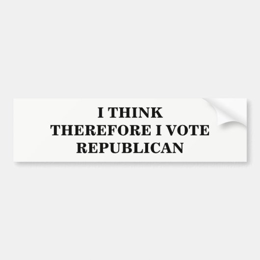 Ik denk bumpersticker (Voorkant)
