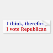Ik denk bumpersticker (Voorkant)