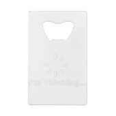 Ik denk creditkaart flessenopener (Achterkant)