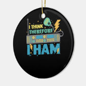 Ik denk daarom dat ik de radio-radiozender Ham Keramisch Ornament (Links)