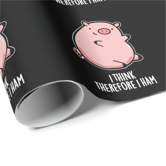 Ik denk daarom dat ik Funny Pig Donk BG Cadeaupapier (Rol Hoek)