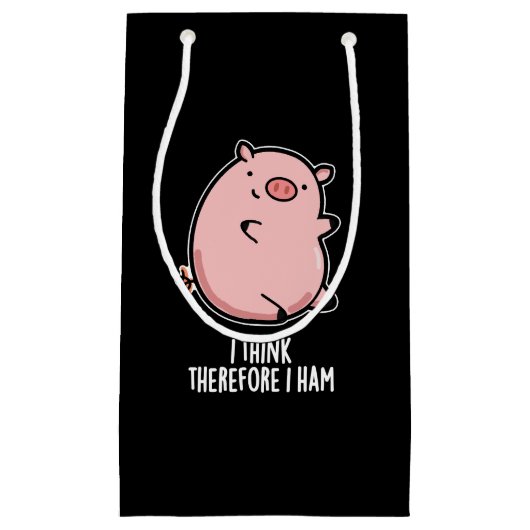 Ik denk daarom dat ik Funny Pig Donk BG Klein Cadeauzakje (Voorkant)