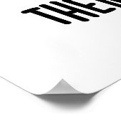 Ik denk daarom dat ik Funny Pig Pun Poster (Hoek)