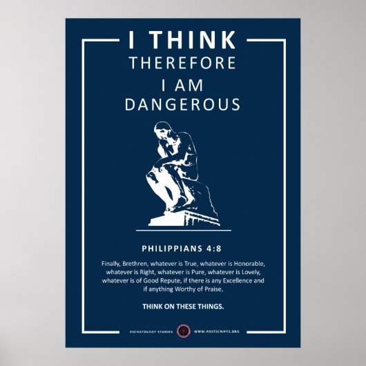 Ik denk daarom dat ik gevaarlijk ben poster (Voorkant)