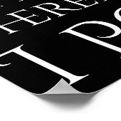 Ik denk daarom dat ik poep poster (Hoek)