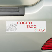 Ik denk daarom dat ik snelheid (Chariot) heb Bumpersticker (Op auto)
