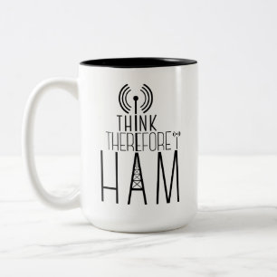 "Ik denk daarom ik HAM" Amateur radio mok