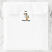 Ik denk... Daarom stel ik Ronde Sticker (Tas)