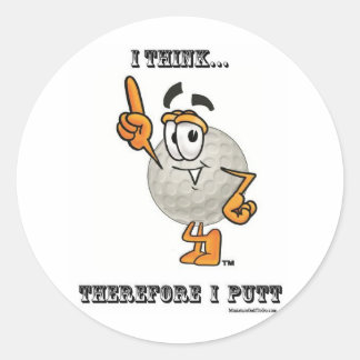 Ik denk... Daarom stel ik Ronde Sticker