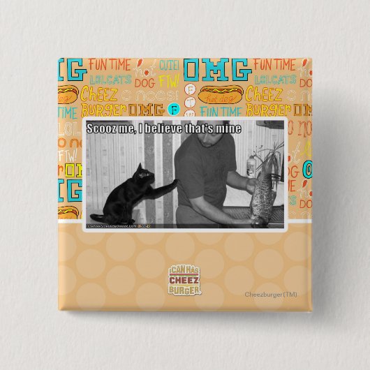 Ik denk dat dat van mij is vierkante button 5,1 cm (Voorkant)