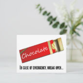 Ik denk dat dit een chocoladenoodgeval is briefkaart (Staand voorkant)