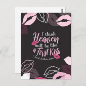 Ik denk dat Heaven zal zijn als een Eerste Kus Briefkaart (Voorkant / Achterkant)