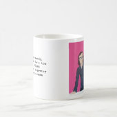 Ik denk dat hij mooi is koffiemok (Center)