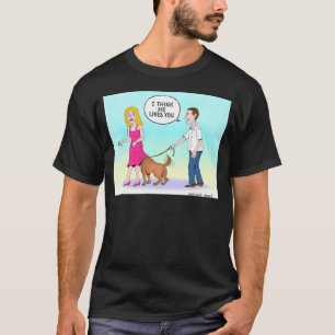 Ik denk dat hij van je stripverhalen houdt t-shirt