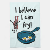 Ik denk dat ik Bacon Kitchen Towel kan doen Theedoek (Verticaal)