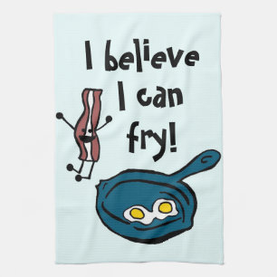 Ik denk dat ik Bacon Kitchen Towel kan doen Theedoek
