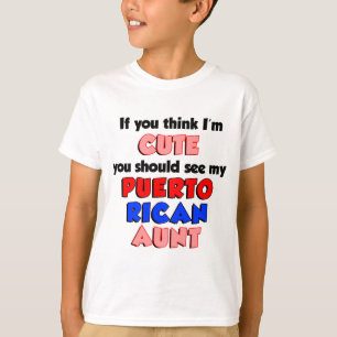 Ik denk dat ik Cute Puerto Ricaanse tante ben T-shirt