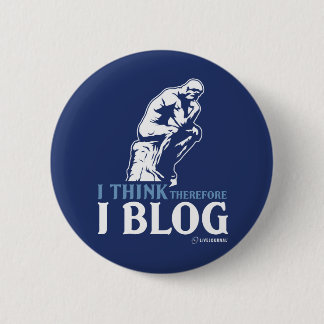 Ik denk dat ik daarom Blog Ronde Button 5,7 Cm