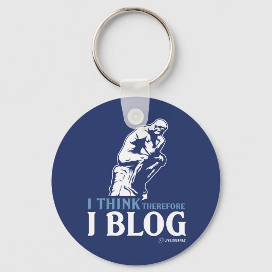 Ik denk dat ik daarom Blog Sleutelhanger (Voorkant)