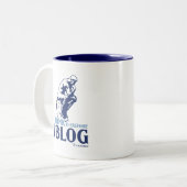 Ik denk dat ik daarom Blog Tweekleurige Koffiemok (Voorkant links)