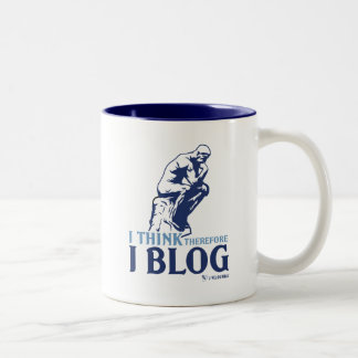 Ik denk dat ik daarom Blog Tweekleurige Koffiemok