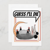 Ik denk dat ik die Possum zal laten spelen.. dood Kaart (Voorkant / Achterkant)