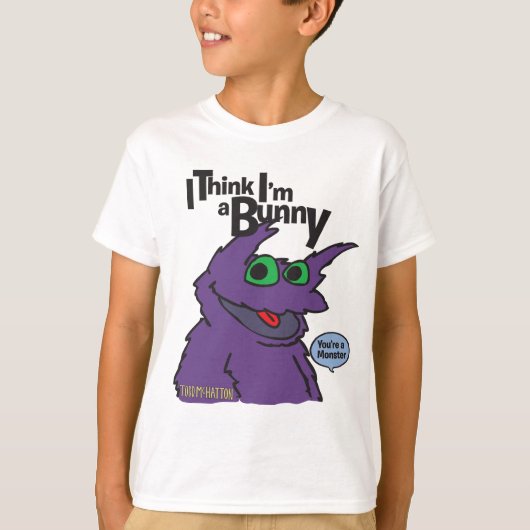 Ik denk dat ik een Bunny ben T-shirt (Voorkant)