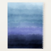 Ik denk dat ik een moderne blauwe Paarse Waterverf Planner (Achterkant)