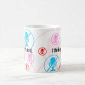 Ik denk dat ik gedempt ben. koffiemok (Center)