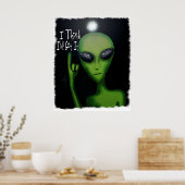 Ik denk dat ik het Comical Alien Poster heb (Keuken)